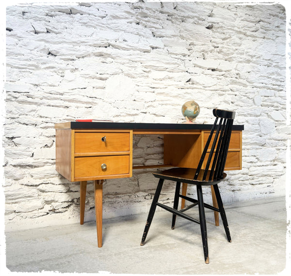 Bureau Vintage Pieds Compas Ekawerk Années 50