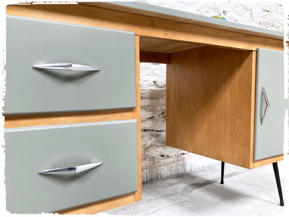 Bureau Vintage Pieds Compas Métal Revisité