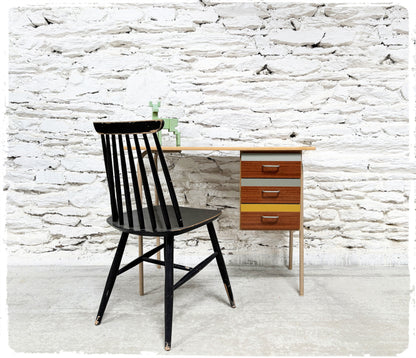 Bureau Vintage Pieds Métal Formica Revisité