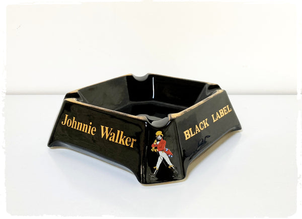 Grand Cendrier Publicitaire Vintage Johnnie Walker Black Label