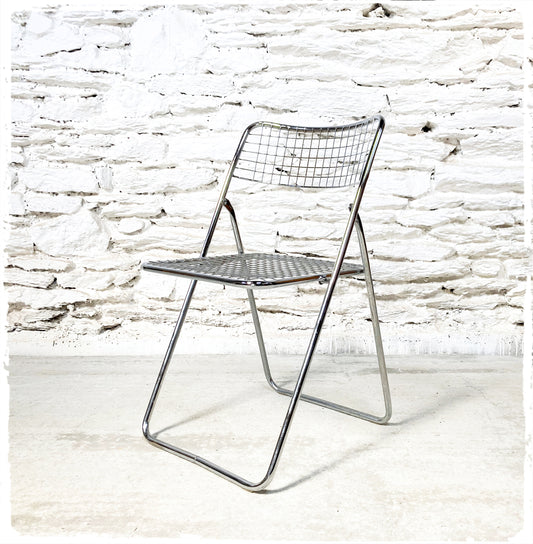 Chaise Pliante Chromée Vintage Ted Net Niels Gammelgaard IKEA