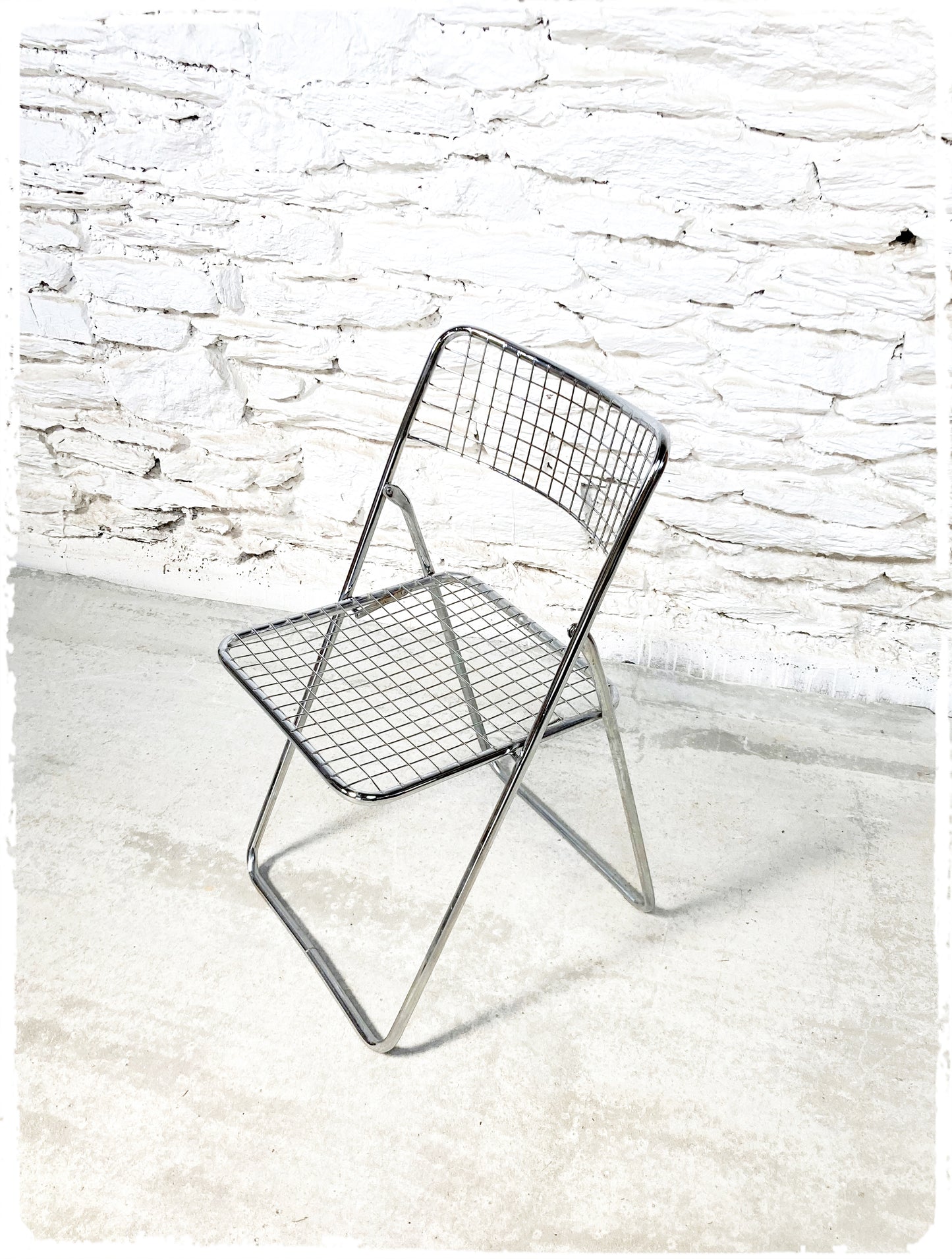 Chaise Pliante Chromée Vintage Ted Net Niels Gammelgaard IKEA