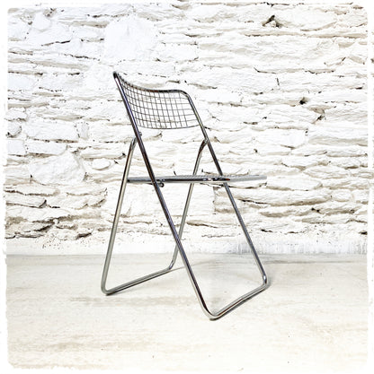 Chaise Pliante Chromée Vintage Ted Net Niels Gammelgaard IKEA