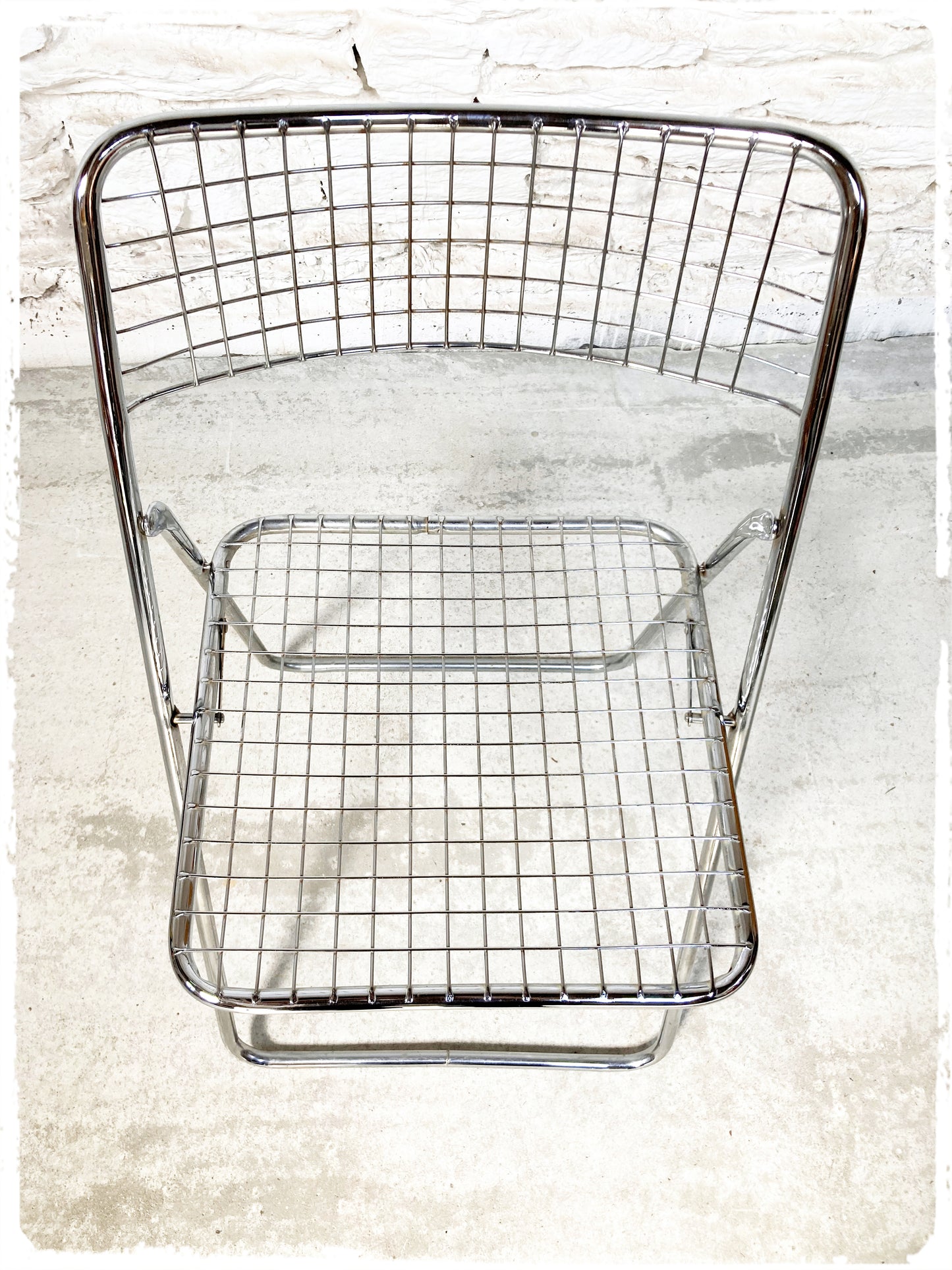 Chaise Pliante Chromée Vintage Ted Net Niels Gammelgaard IKEA
