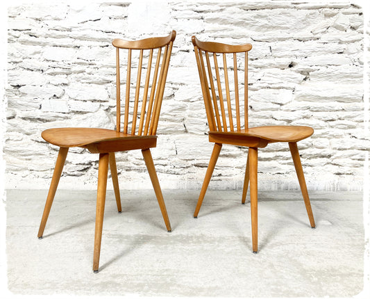 Chaise Vintage Baumann Menuet Pieds Compas