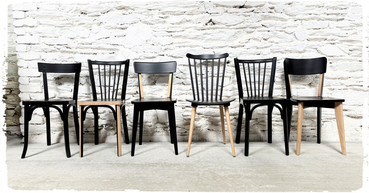 Chaises Bistrot Vintage Dépareillées Revisitées