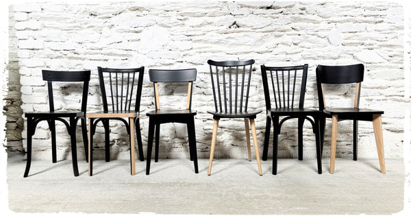 Chaises Bistrot Vintage Dépareillées Revisitées