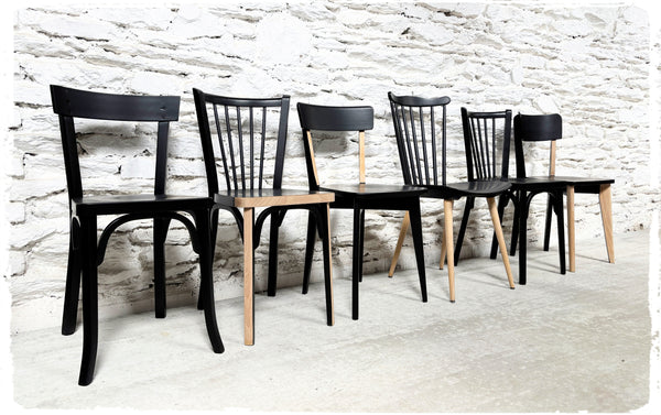 Chaises Bistrot Vintage Dépareillées Revisitées