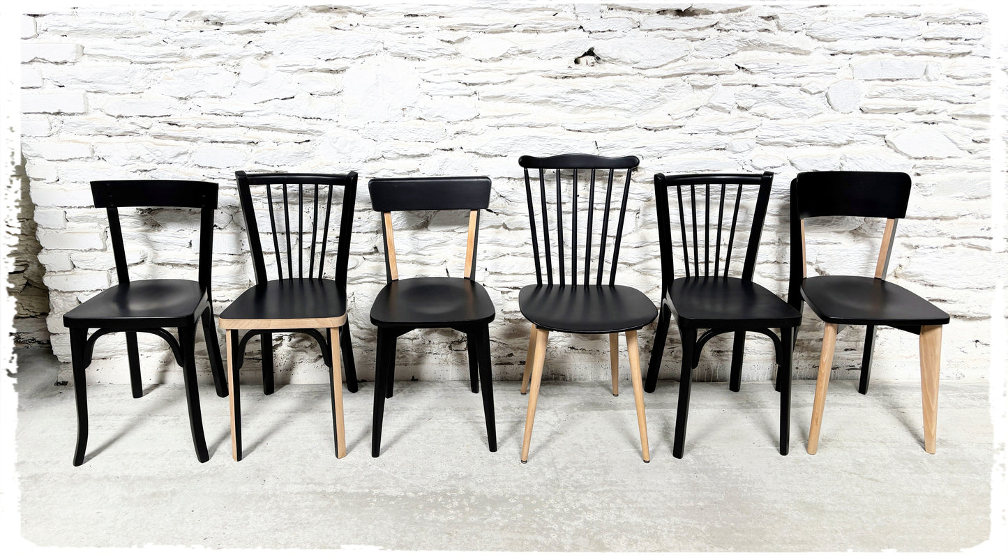 Chaises Bistrot Vintage Dépareillées Revisitées