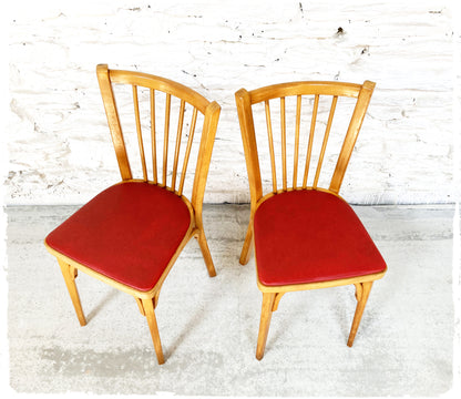 Paire de Chaises Bistrot Vintage Baumann Modèle "153"
