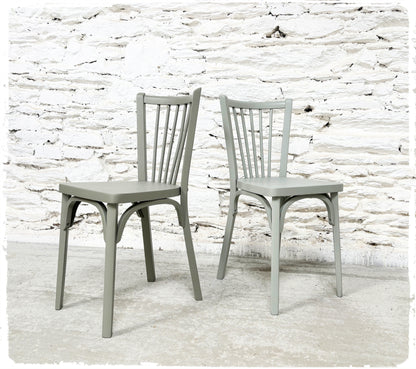 Paire de Chaises Bistrot Vintage Baumann Modèle "53" Revisitée
