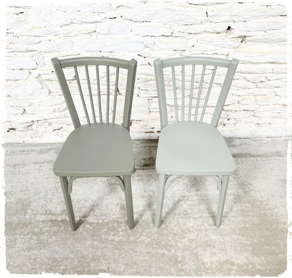 Paire de Chaises Bistrot Vintage Baumann Modèle "53" Revisitée