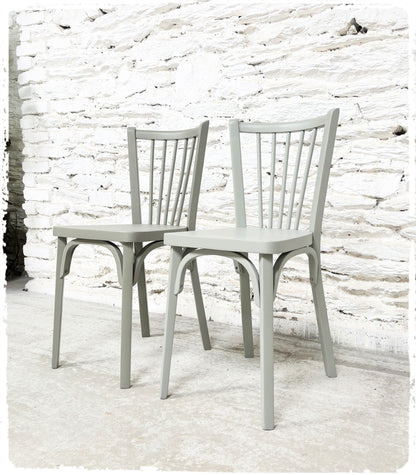Paire de Chaises Bistrot Vintage Baumann Modèle "53" Revisitée