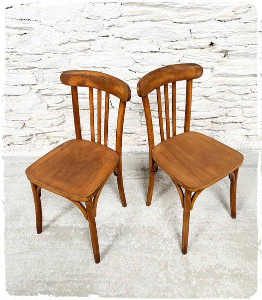 Paire de Chaises Bistrot Vintage Luterma