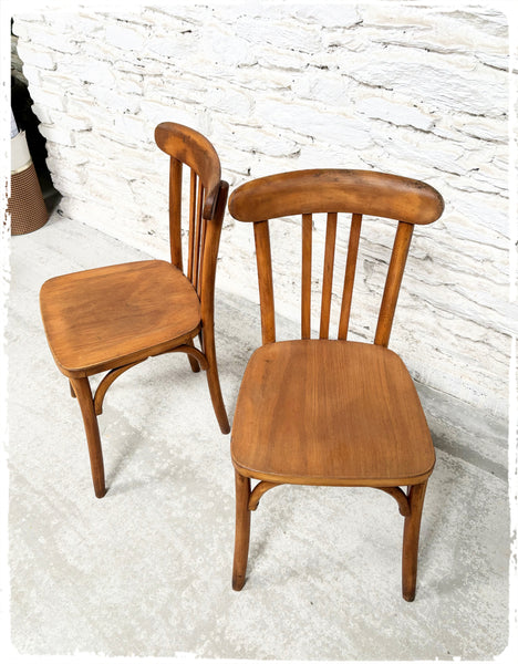 Paire de Chaises Bistrot Vintage Luterma