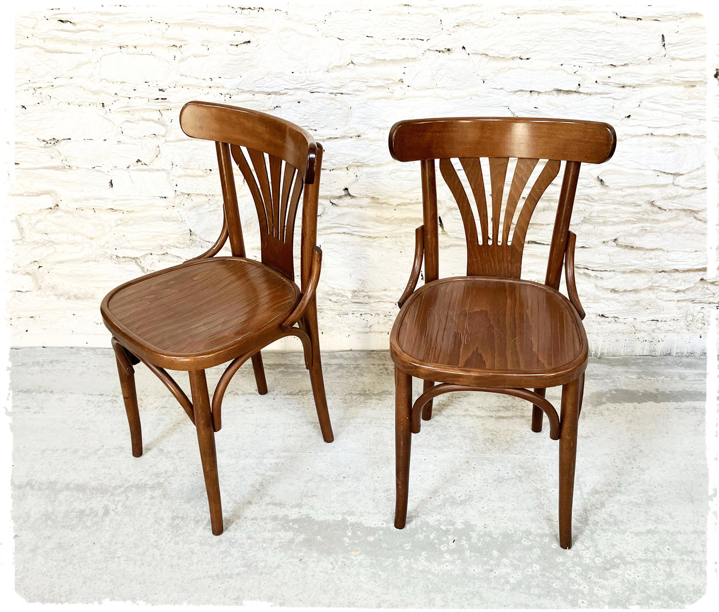 Paire de Chaises Bistrot Vintage Style Thonet