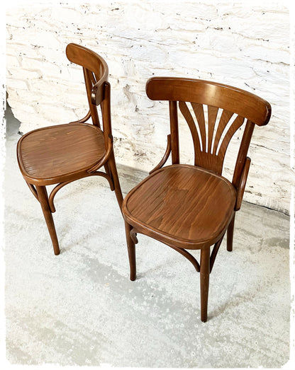 Paire de Chaises Bistrot Vintage Style Thonet