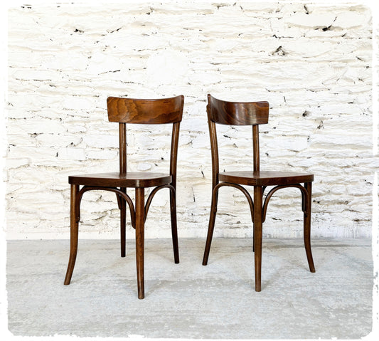 Paire de Chaises Bistrot Vintage Thonet