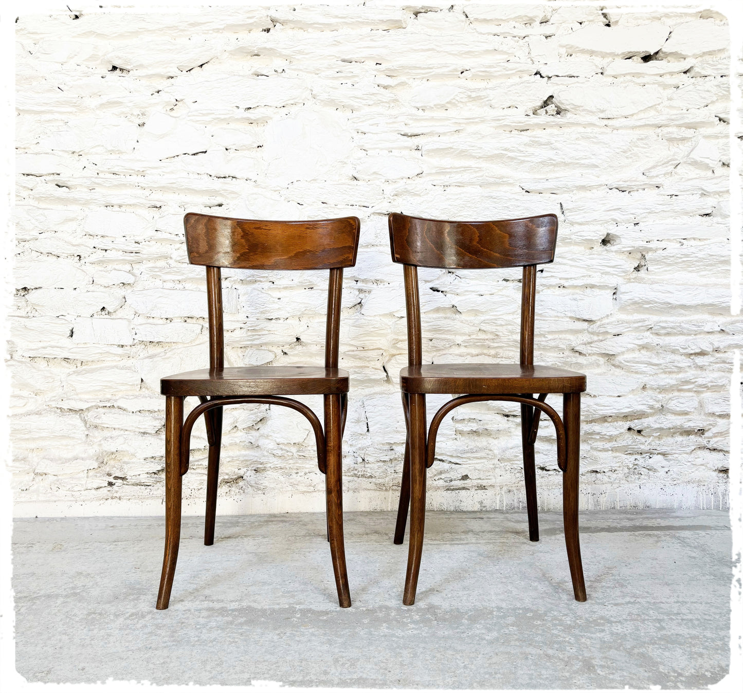 Paire de Chaises Bistrot Vintage Thonet