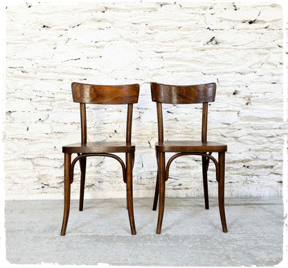 Paire de Chaises Bistrot Vintage Thonet