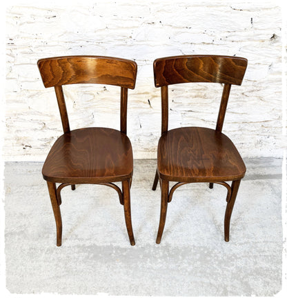 Paire de Chaises Bistrot Vintage Thonet