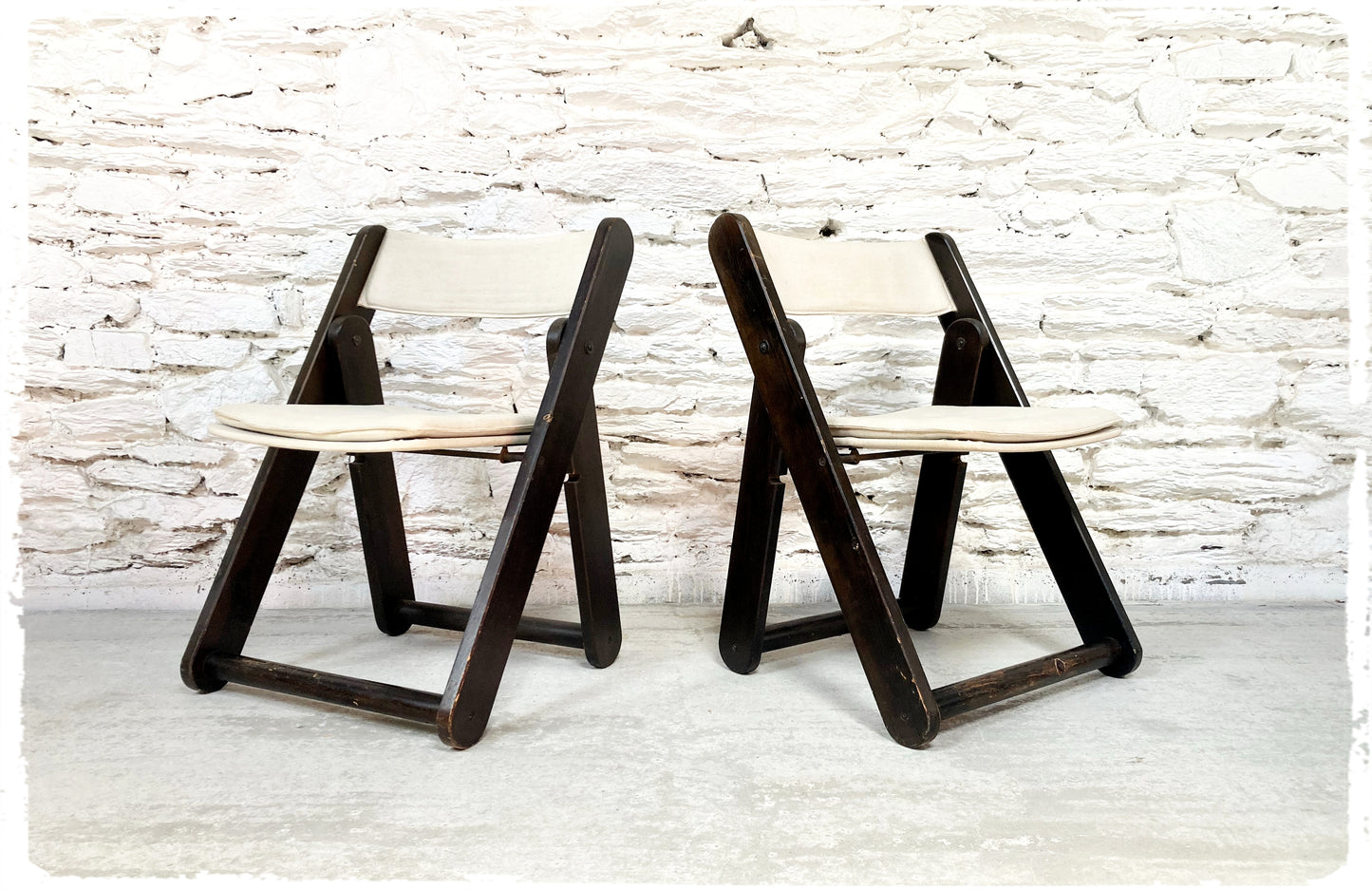 Paire de Chaises Pliantes Vintage Kon-Tiki Gillis LUNDGREN IKEA