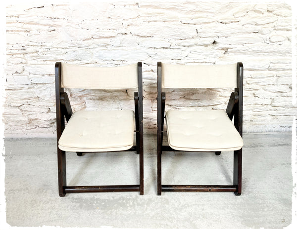 Paire de Chaises Pliantes Vintage Kon-Tiki Gillis LUNDGREN IKEA