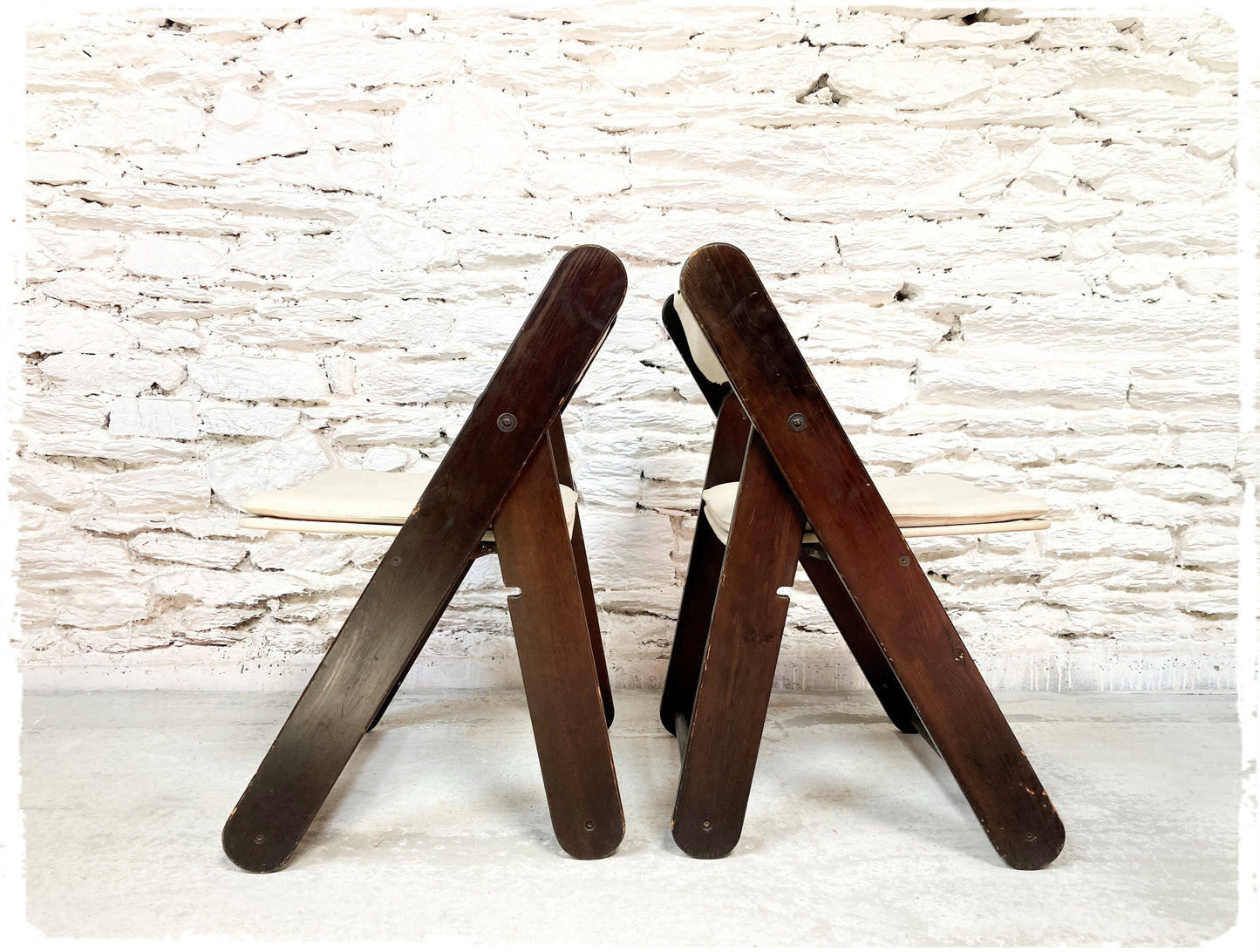 Paire de Chaises Pliantes Vintage Kon-Tiki Gillis LUNDGREN IKEA