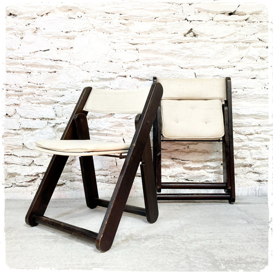 Paire de Chaises Pliantes Vintage Kon-Tiki Gillis LUNDGREN IKEA