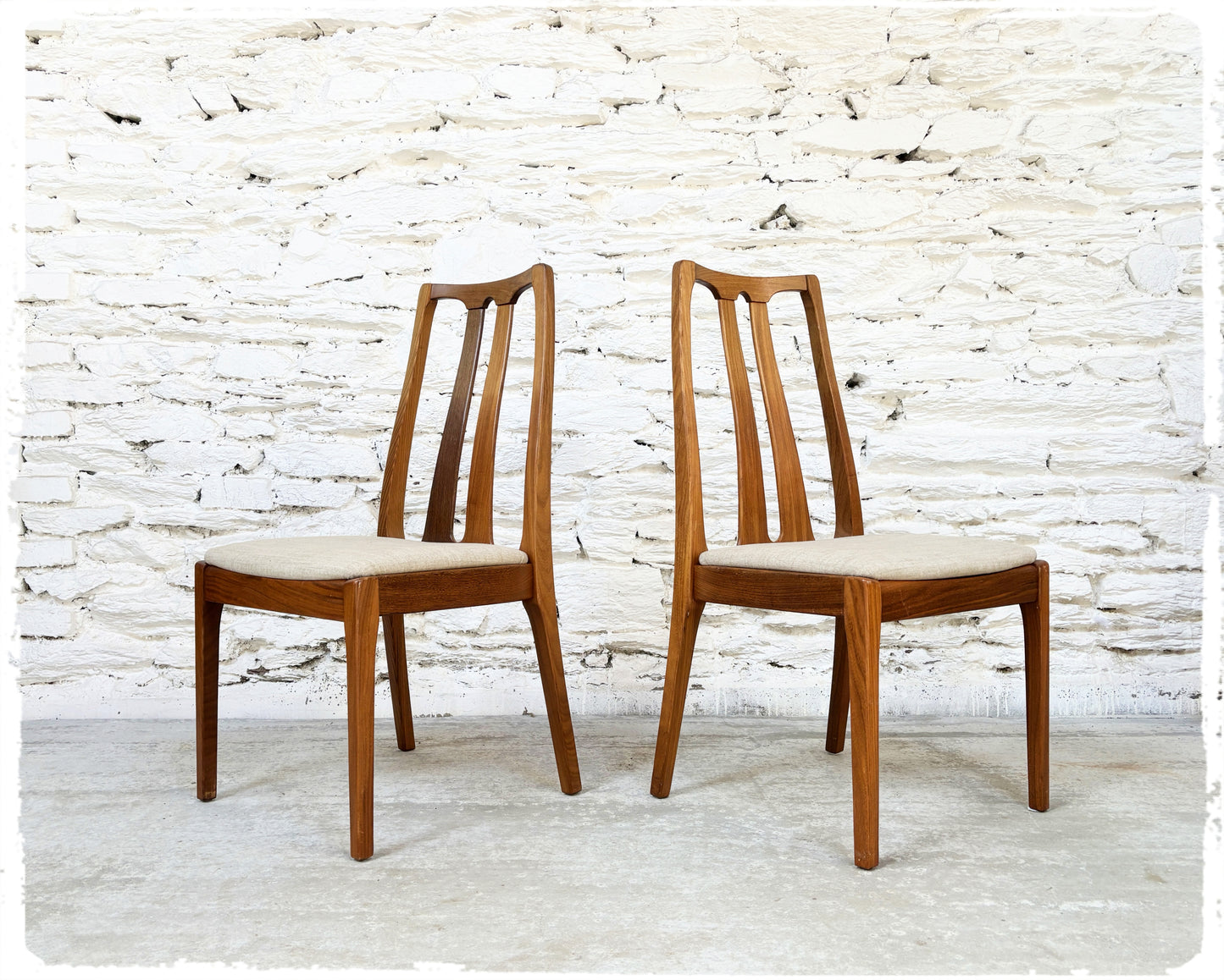 Paire de Chaises Vintage en Teck Nathan