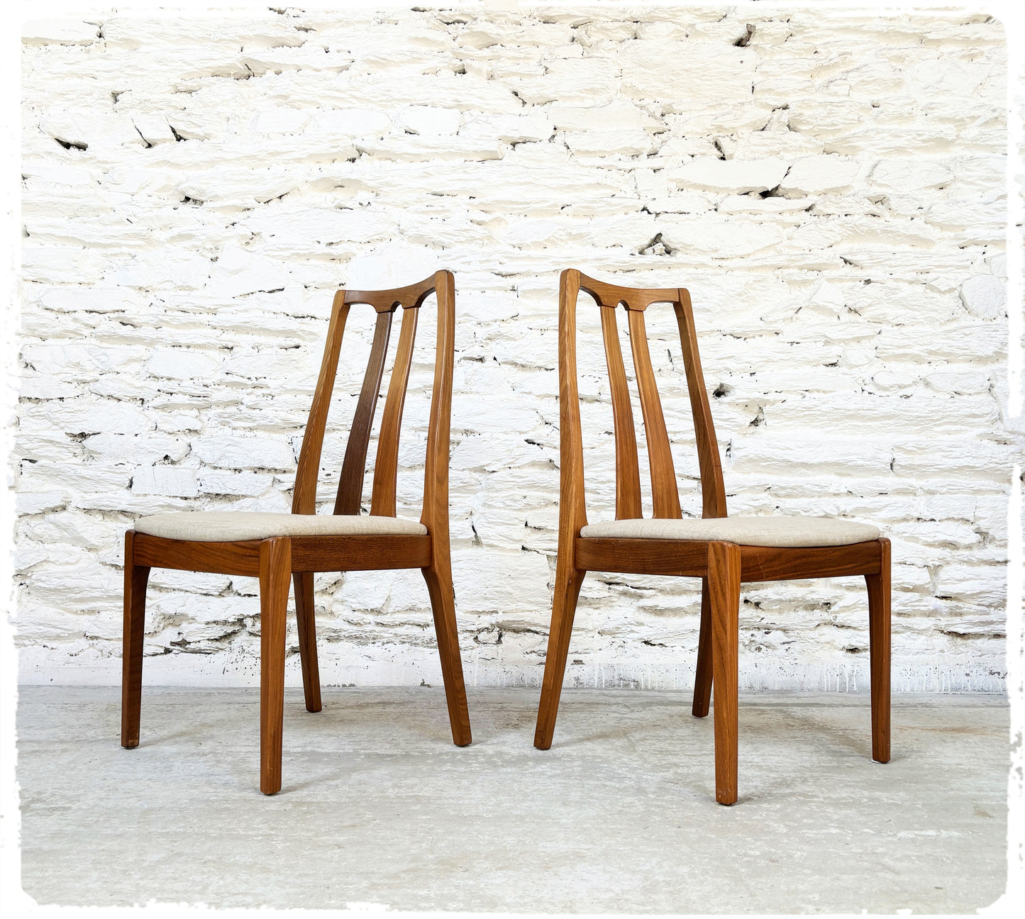 Paire de Chaises Vintage en Teck Nathan
