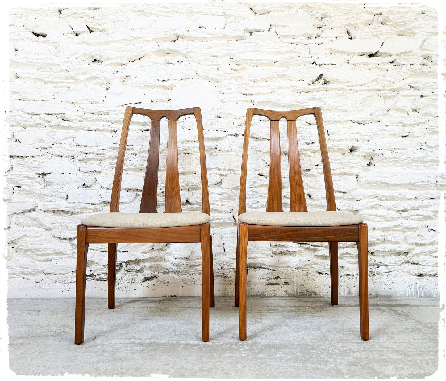 Paire de Chaises Vintage en Teck Nathan