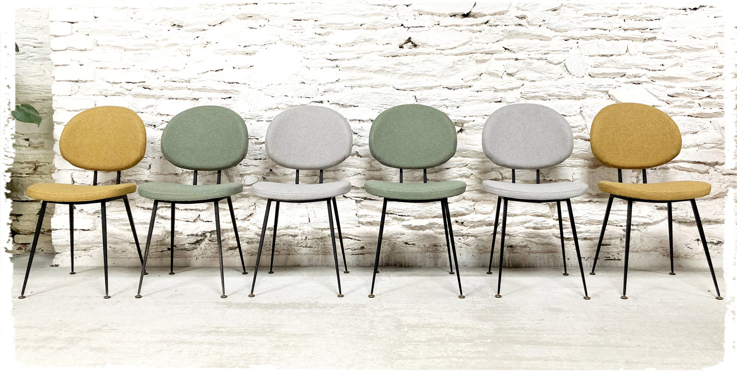 Paire de Chaises Vintage Style Pierre Paulin