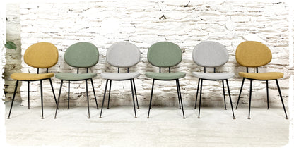 Paire de Chaises Vintage Style Pierre Paulin