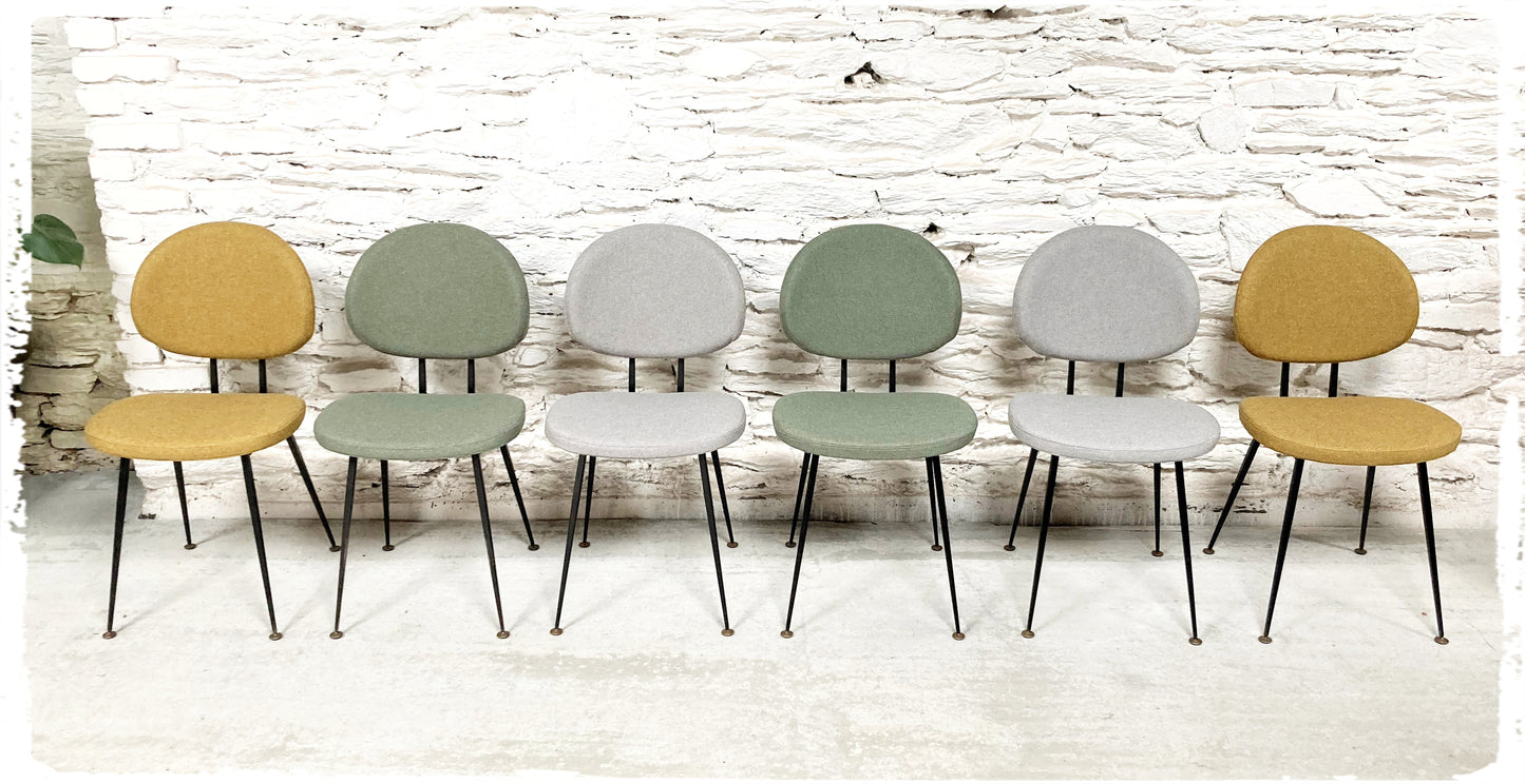 Paire de Chaises Vintage Style Pierre Paulin
