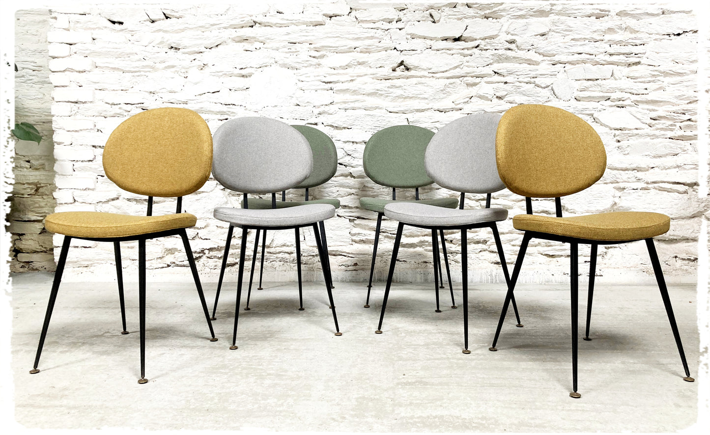 Paire de Chaises Vintage Style Pierre Paulin