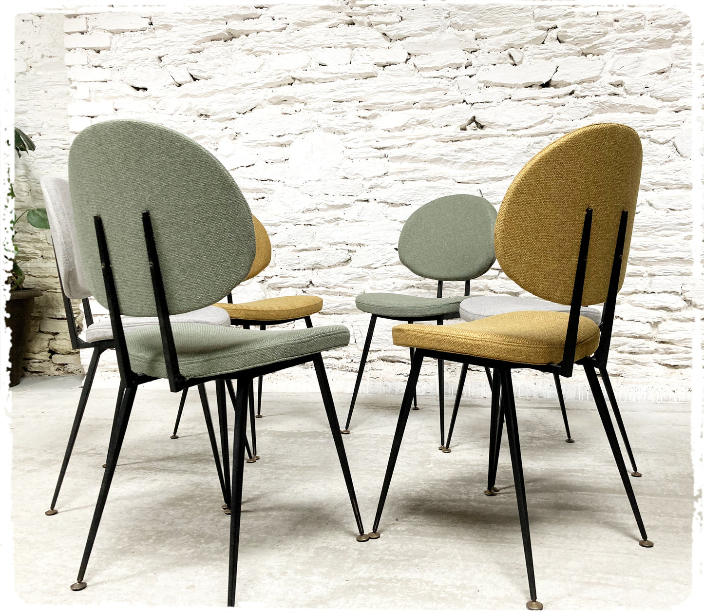 Paire de Chaises Vintage Style Pierre Paulin