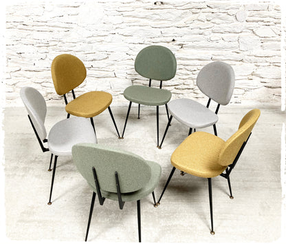 Paire de Chaises Vintage Style Pierre Paulin