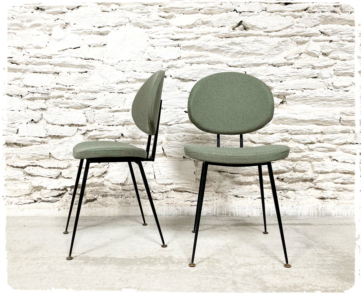 Paire de Chaises Vintage Style Pierre Paulin