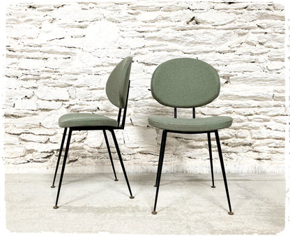 Paire de Chaises Vintage Style Pierre Paulin