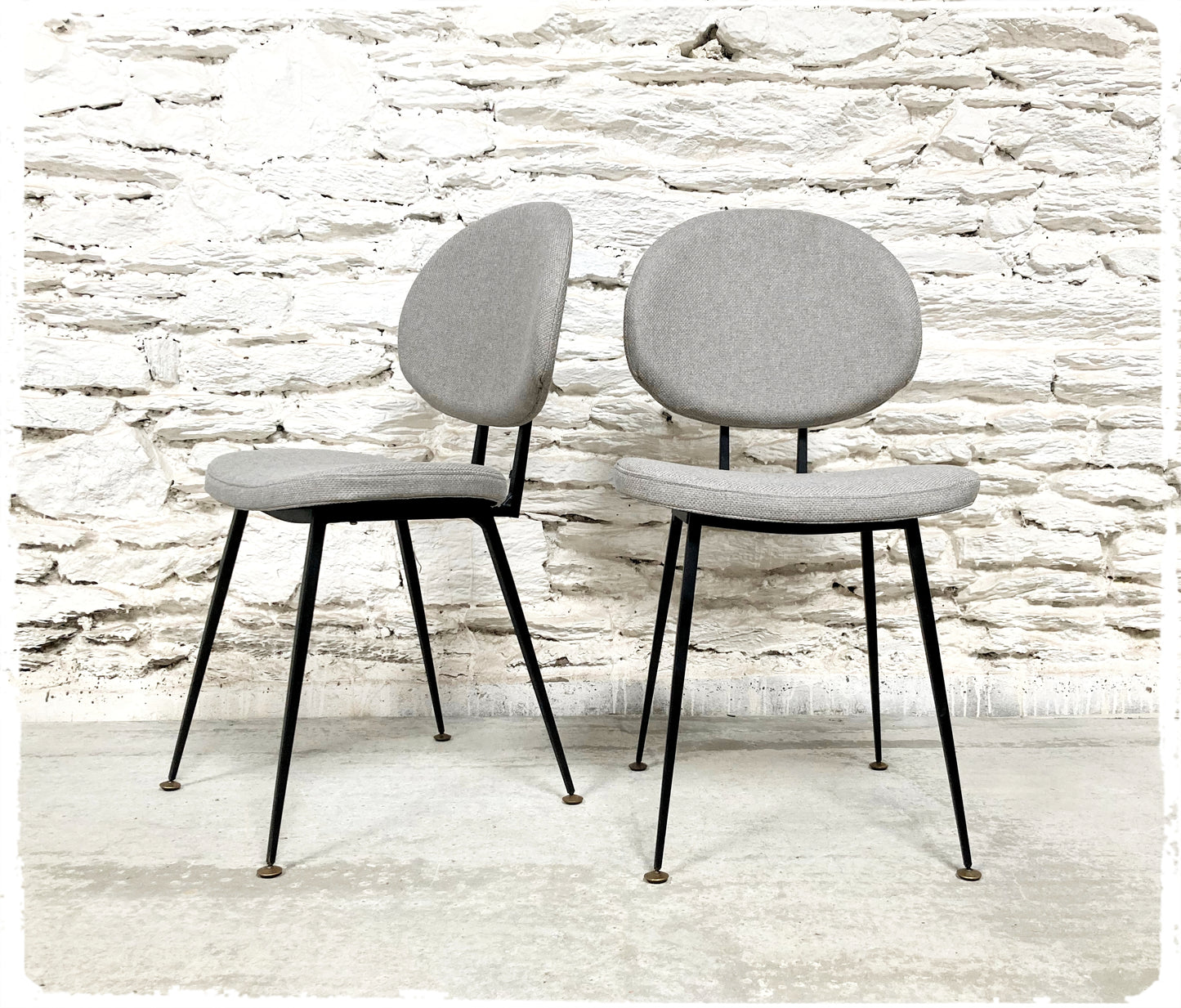 Paire de Chaises Vintage Style Pierre Paulin