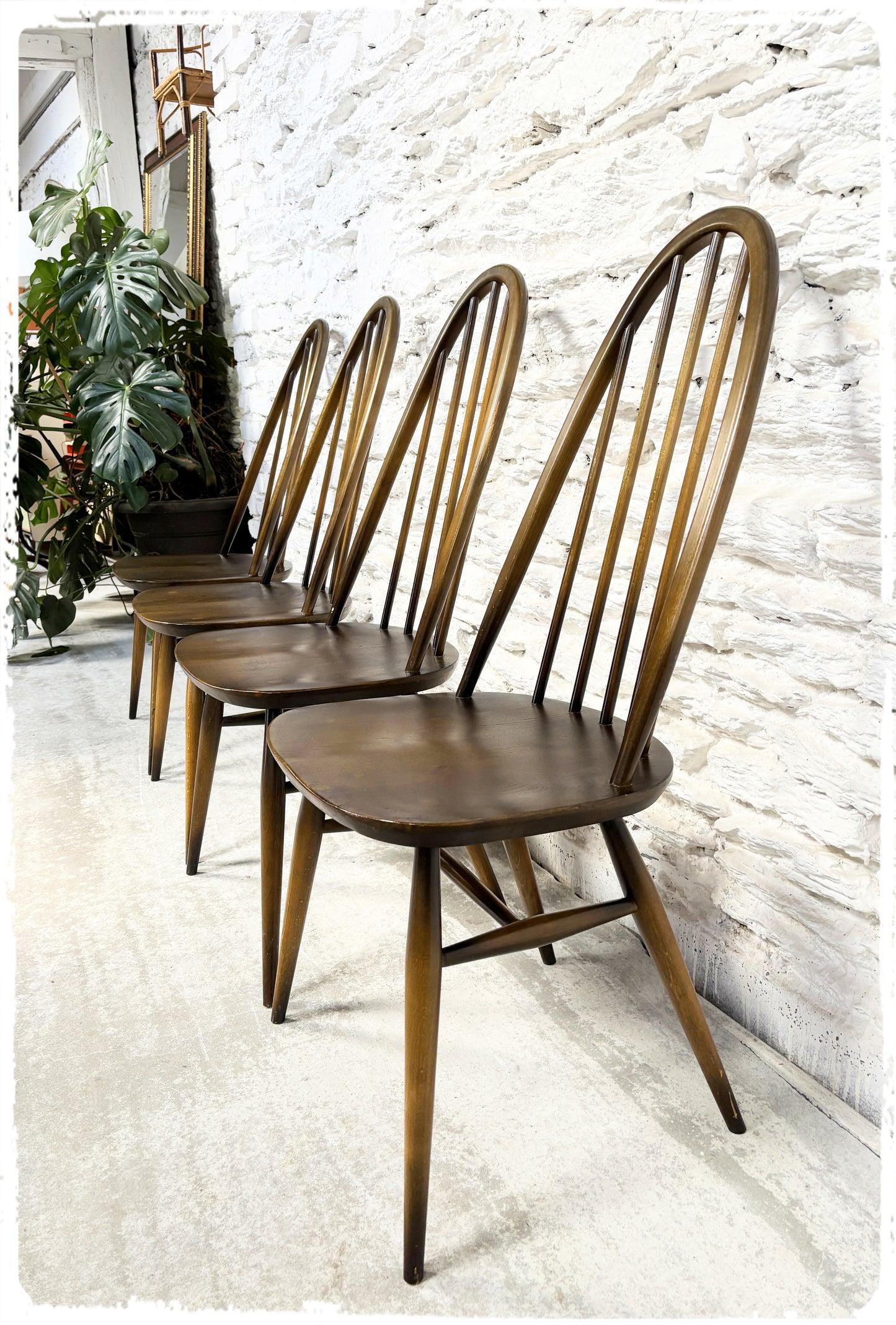 Chaises Windsor Vintage Ercol Quaker