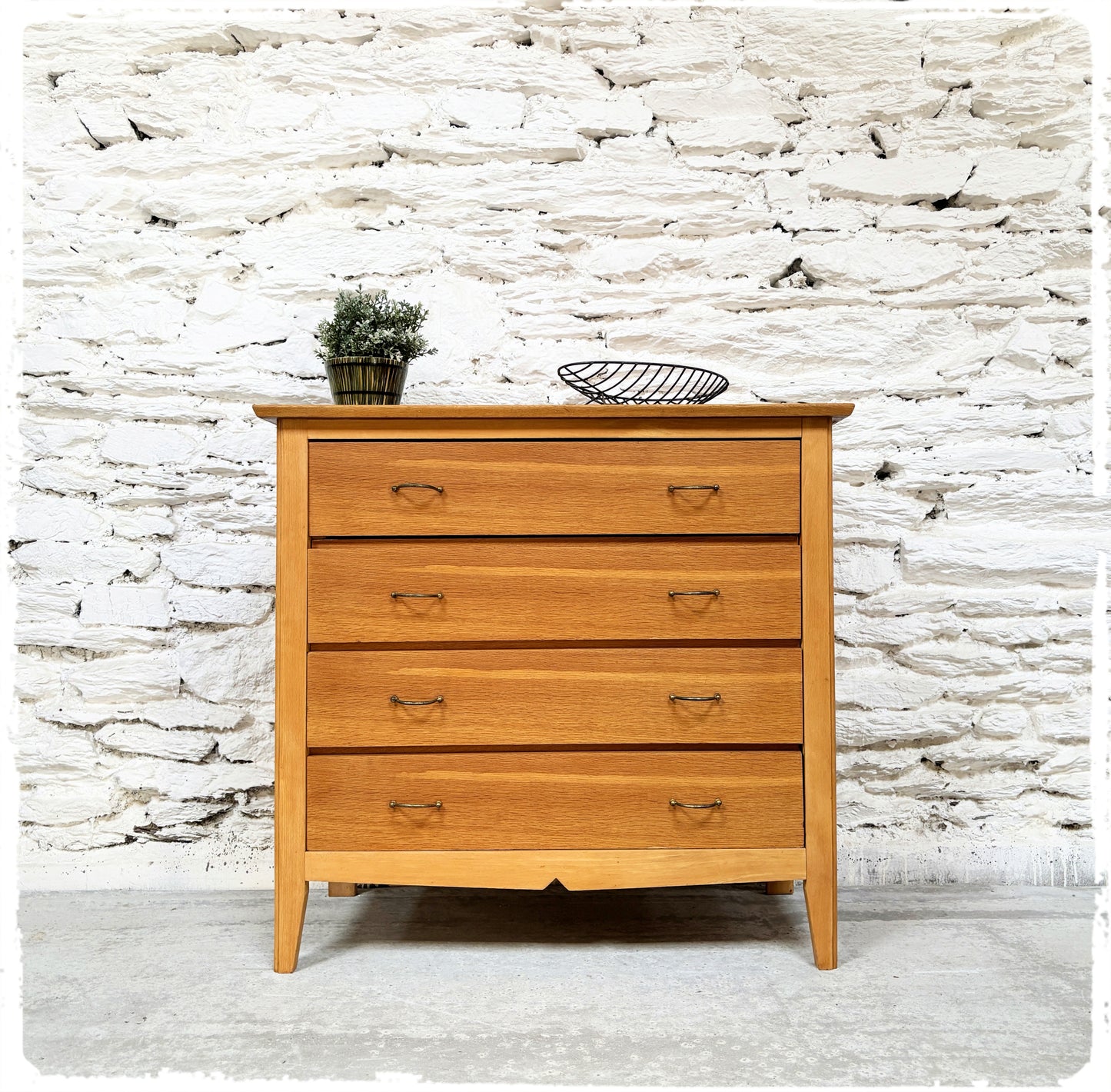 Commode Vintage Chêne Doré