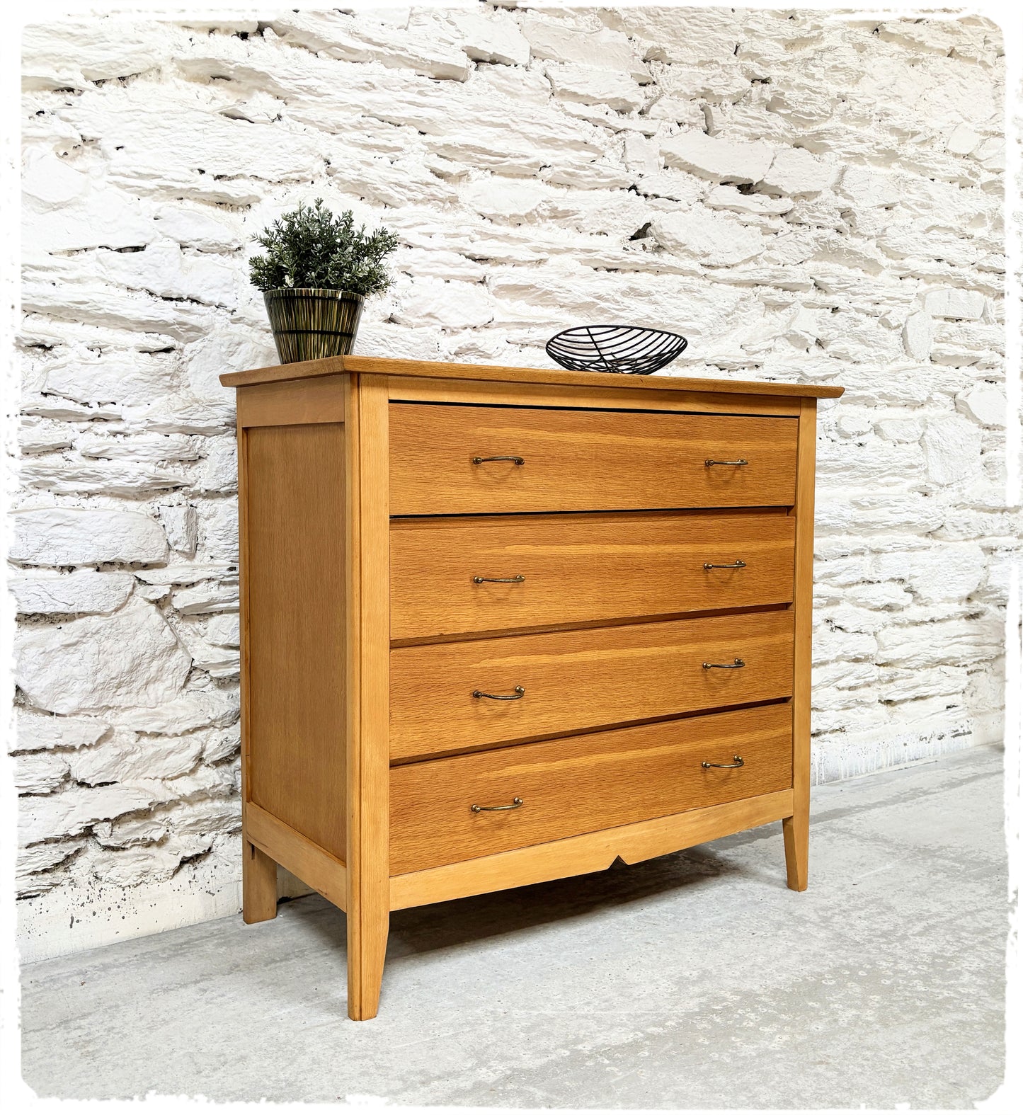 Commode Vintage Chêne Doré