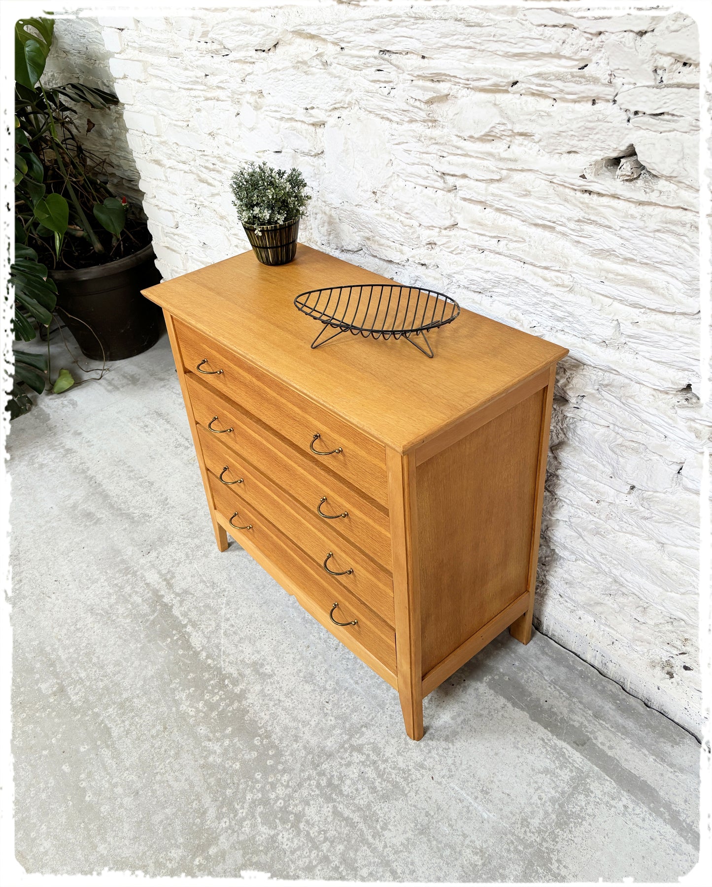 Commode Vintage Chêne Doré