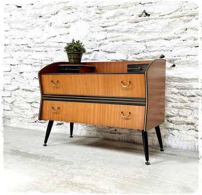 Commode Vintage Pieds Compas Noirs