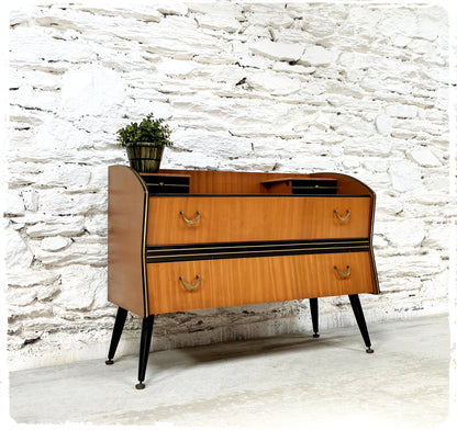 Commode Vintage Pieds Compas Noirs