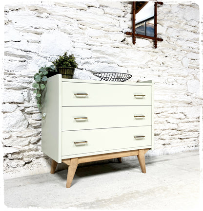 Commode Vintage Pieds Compas Gris Vert Clair