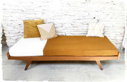 Daybed Banquette Vintage Pieds Compas Années 50