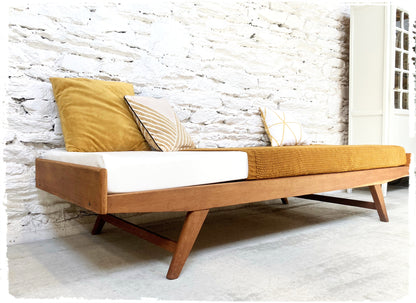 Daybed Banquette Vintage Pieds Compas Années 50